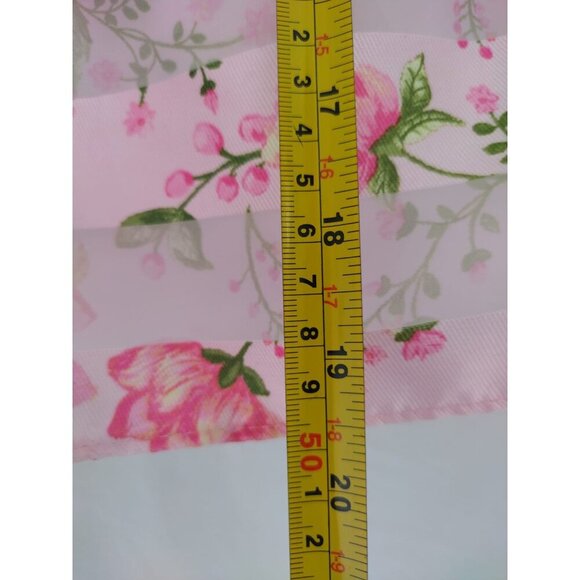 Wonder Nation Girls Pink Polyester Floral Print Rosette Dress, Size 2T. - Picture 9 of 9